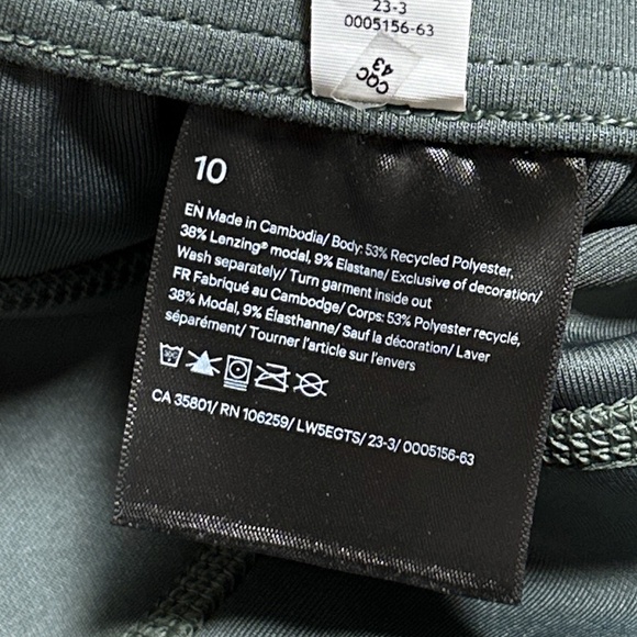 Lululemon Softstreme High-Rise Green Smoked Spruce Straight Leg Pants Womens 10 - Picture 11 of 14